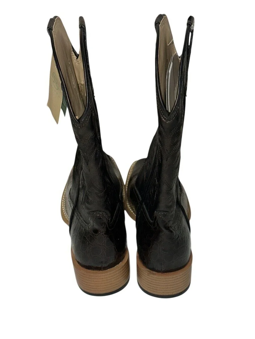 Roper Women's Riley Caiman Print Western Boots Size 9 NWT